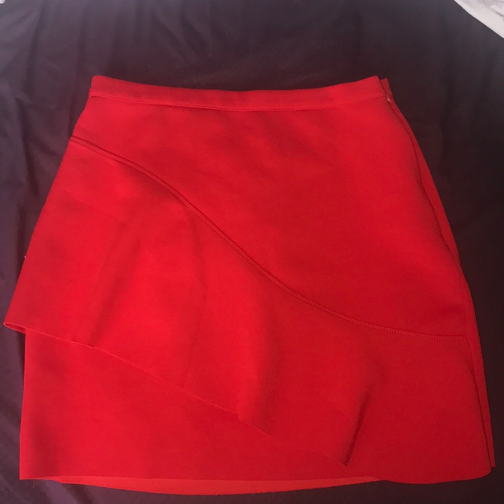 Red topshop skirt
